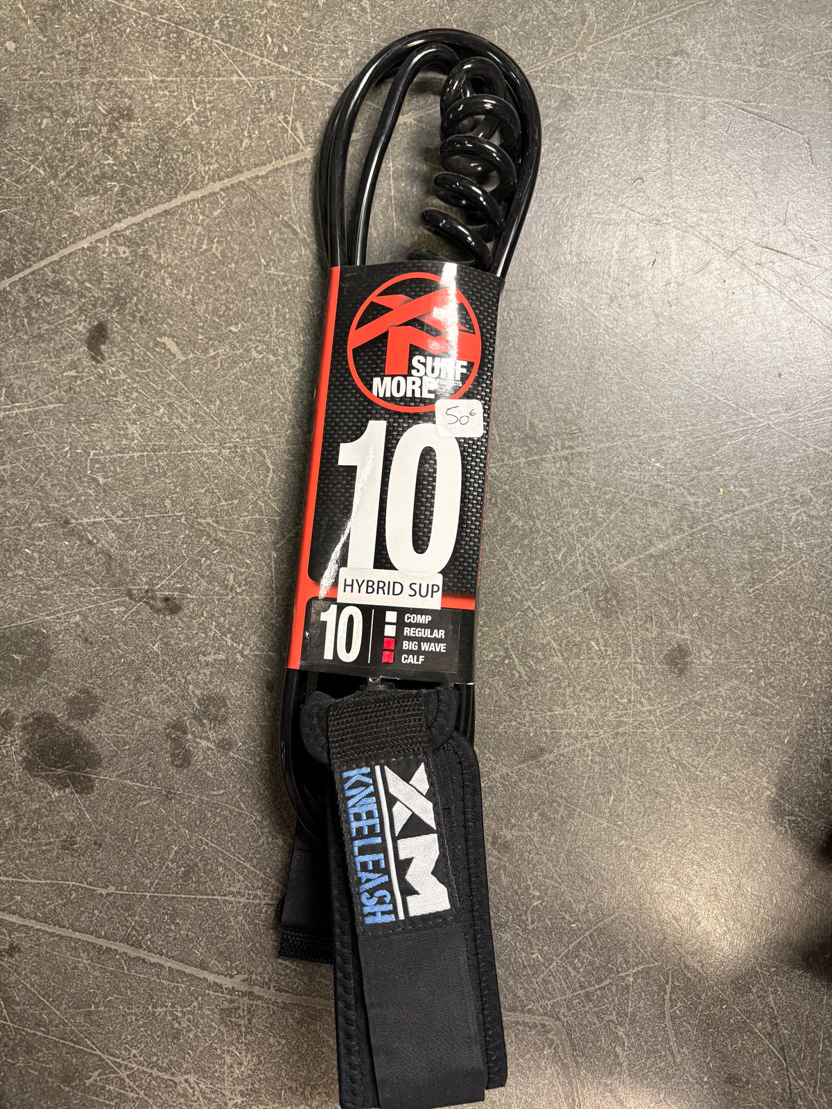 Leash SUP Surfmore XM Hybrid Knee Big Wave 9' et 10' – Leash de Genou Hybride pour Stand Up Paddle