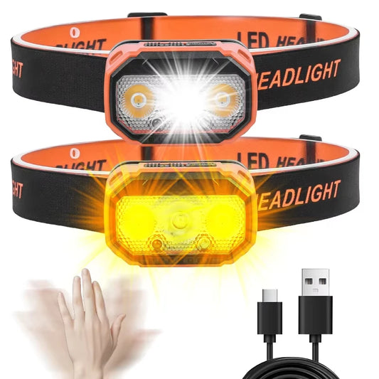 Lampe Frontale LED Rechargeable USB – 6 Modes, Étanche IPX4-Éclairage Van-DrGliss SurfShop