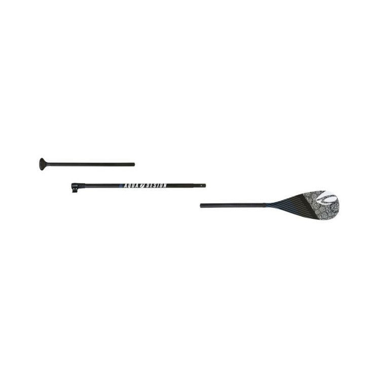 Pagaie Aquadesign M 3 Parties Carbone – Pagaie SUP Polyvalente et Réglable pour Loisir et Rivière-Pagaie-DrGliss SurfShop
