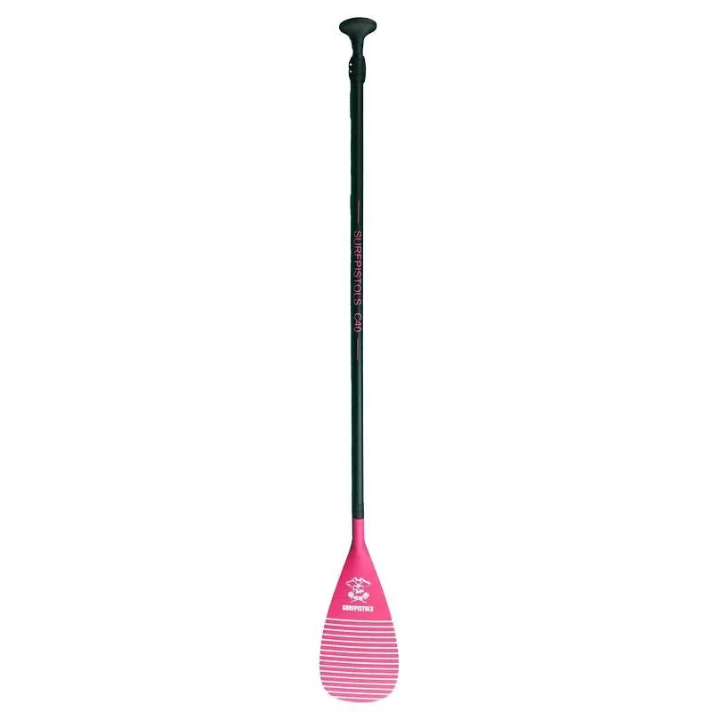Pagaie Surfpistols C40 Rose M 2 Parties – Pagaie SUP Confort et Performance-Pagaie-DrGliss SurfShop