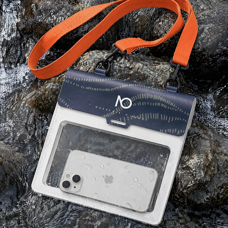 Pochette Téléphone Étanche Transparente – Housse Waterproof avec Lanière pour Surf et Plongée-Accessoires Surf-DrGliss SurfShop
