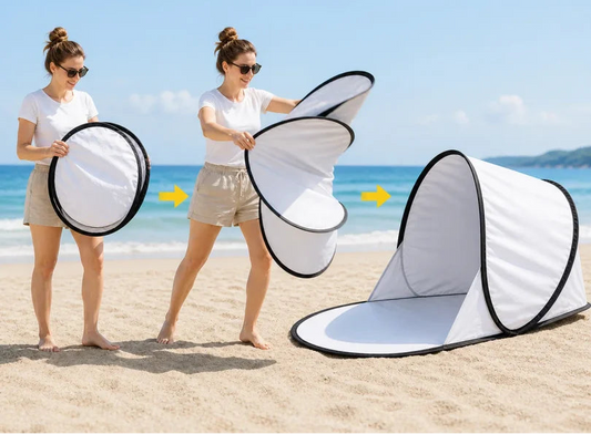 Tente de Plage Pop-Up Automatique – Abri Anti-UV Pliable