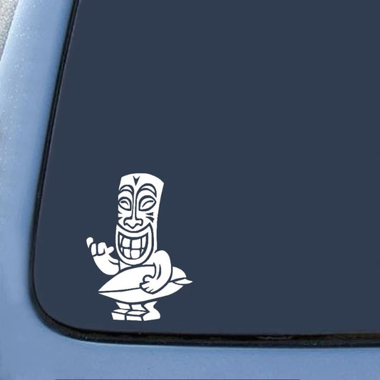 Stickers Tiki Surf Hawaï pour Voiture – Autocollant Décoratif PVC Étanche-Accessoire Lifestyle-DrGliss SurfShop