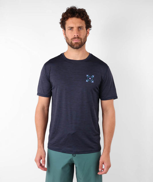 Sup Tee Shirt Tech UV 50+ Teregor Oxbow Deep Marine – Manches Courtes-Top néoprène homme-DrGliss SurfShop