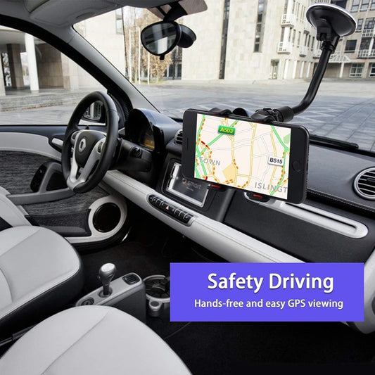 Support Téléphone Voiture Rotation 360° – Ventouse Bras Flexible Universel-Accessoires Van-DrGliss SurfShop