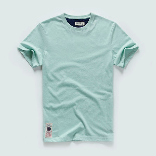 T-Shirt Homme Uni Coton Col Rond – Basique Confort Quotidien, 18 Coloris-Vêtements-DrGliss SurfShop