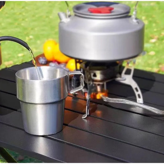 Table de Camping Pliante Ultra-Légère – Aluminium & Inox avec Sac de Transport-Extérieur Van-DrGliss SurfShop