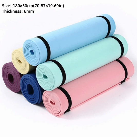 Tapis de Sol Fitness Multifonction 180×50cm – Yoga, Pilates & Gym EVA 6mm-Extérieur Van-DrGliss SurfShop