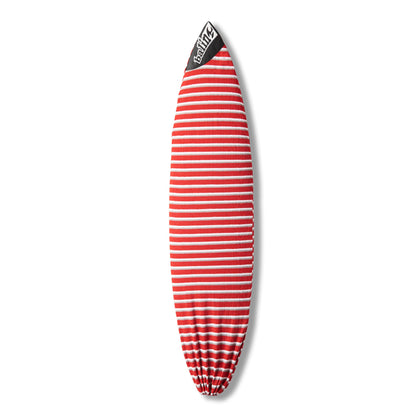 Housse Surf Stretch Balin 6'6 rouge gris blanc rayé
