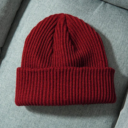Bonnet Tricoté Chaud Unisexe – Maille Douce Hiver & Automne-Accessoire Lifestyle-DrGliss SurfShop