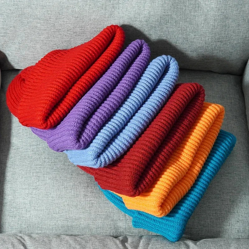 Bonnet Tricoté Chaud Unisexe – Maille Douce Hiver & Automne-Accessoire Lifestyle-DrGliss SurfShop