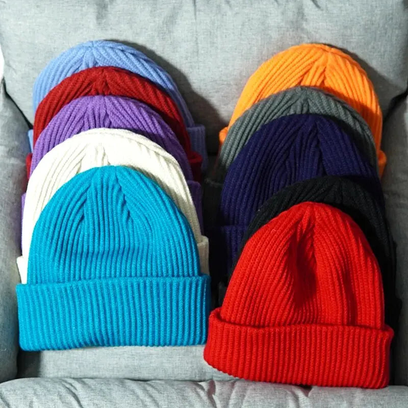 Bonnet Tricoté Chaud Unisexe – Maille Douce Hiver & Automne-Accessoire Lifestyle-DrGliss SurfShop