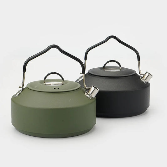 Bouilloire Inox Camping 1L/1.5L – Théière Portable pour Van et Extérieur