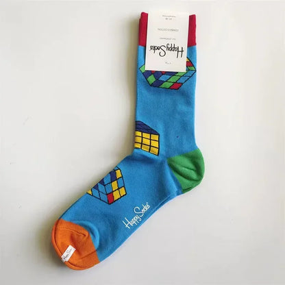 Chaussettes Fantaisie Colorées Coton Homme – Pointure 41-46-Chaussettes-DrGliss SurfShop