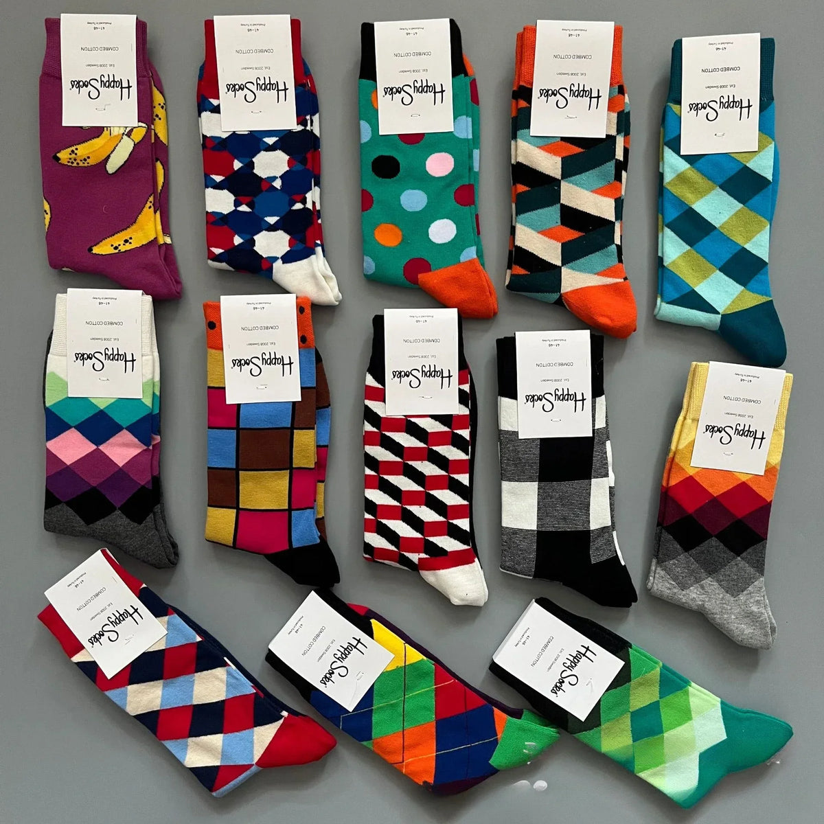 Chaussettes Fantaisie Colorées Coton Homme – Pointure 41-46-Chaussettes-DrGliss SurfShop
