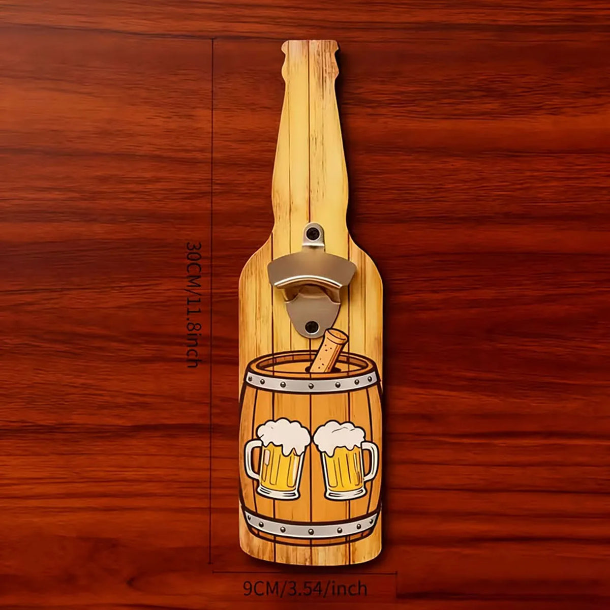 Décapsuleur Bouteille Vintage Cowboy – Déco Bar en Bois-Déco Van-DrGliss SurfShop