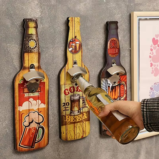 Décapsuleur Bouteille Vintage Cowboy – Déco Bar en Bois-Déco Van-DrGliss SurfShop