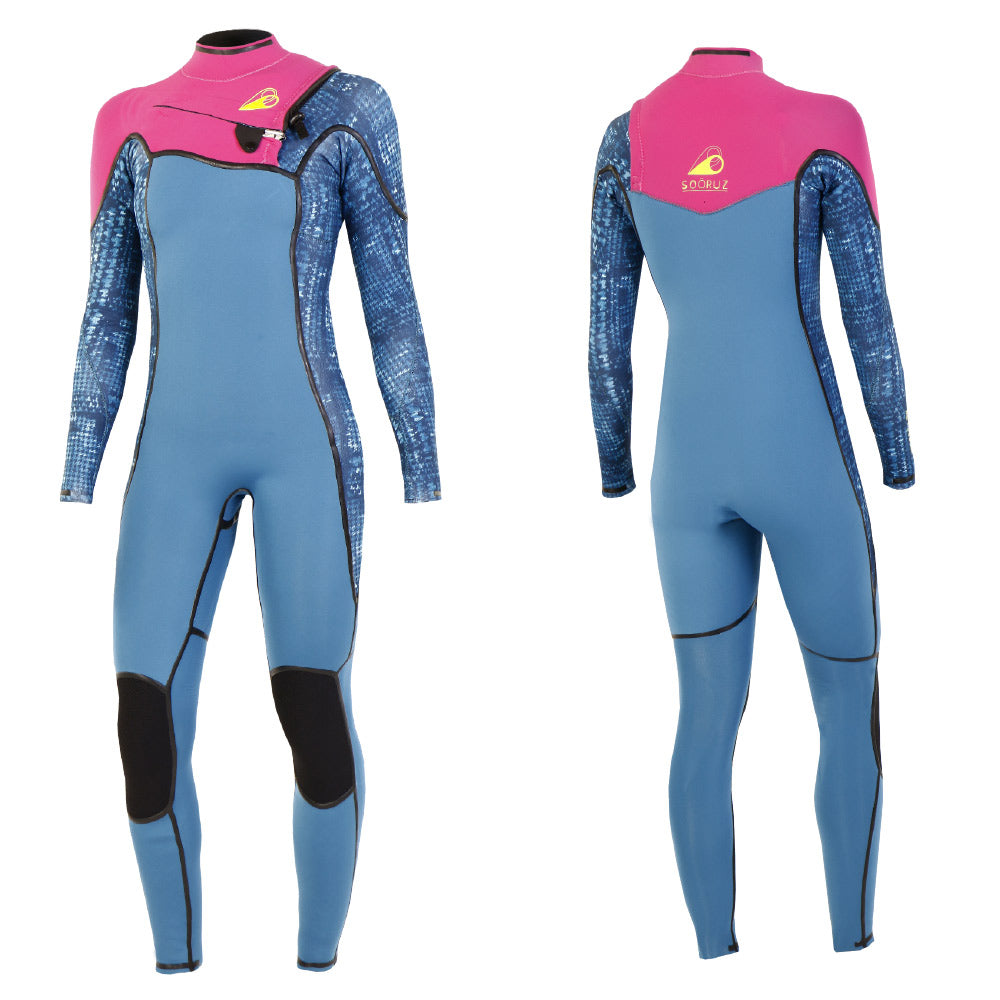 Combinaison Soöruz Abyss 5/4/3 homme chest zip bleu