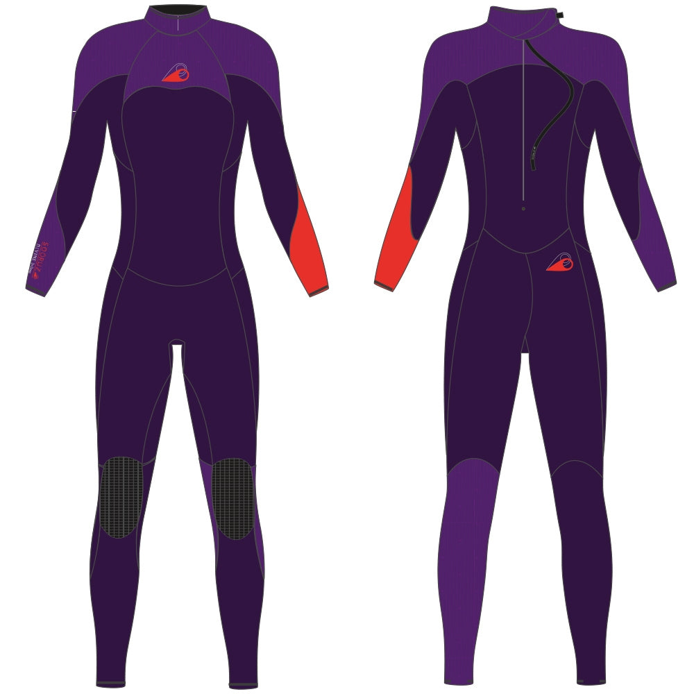 Combinaison Soöruz Divine 3/2 femme violet back zip