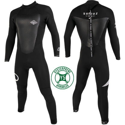 Combinaison Soöruz Fighter 4/3 homme back zip noir