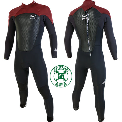 Combinaison Soöruz Guru Wind 5/4 back zip homme rouge