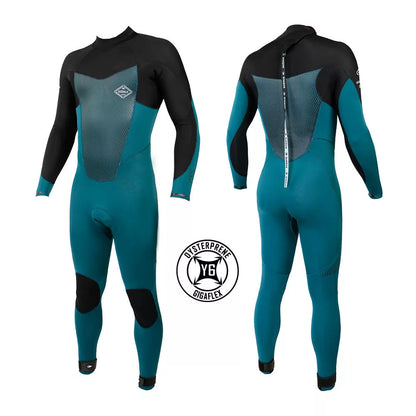 Combinaison Soöruz Fighter 4/3 homme back zip bleu
