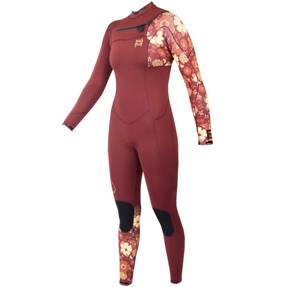 Combinaison Soöruz Divine 3/2 femme rouge chest zip