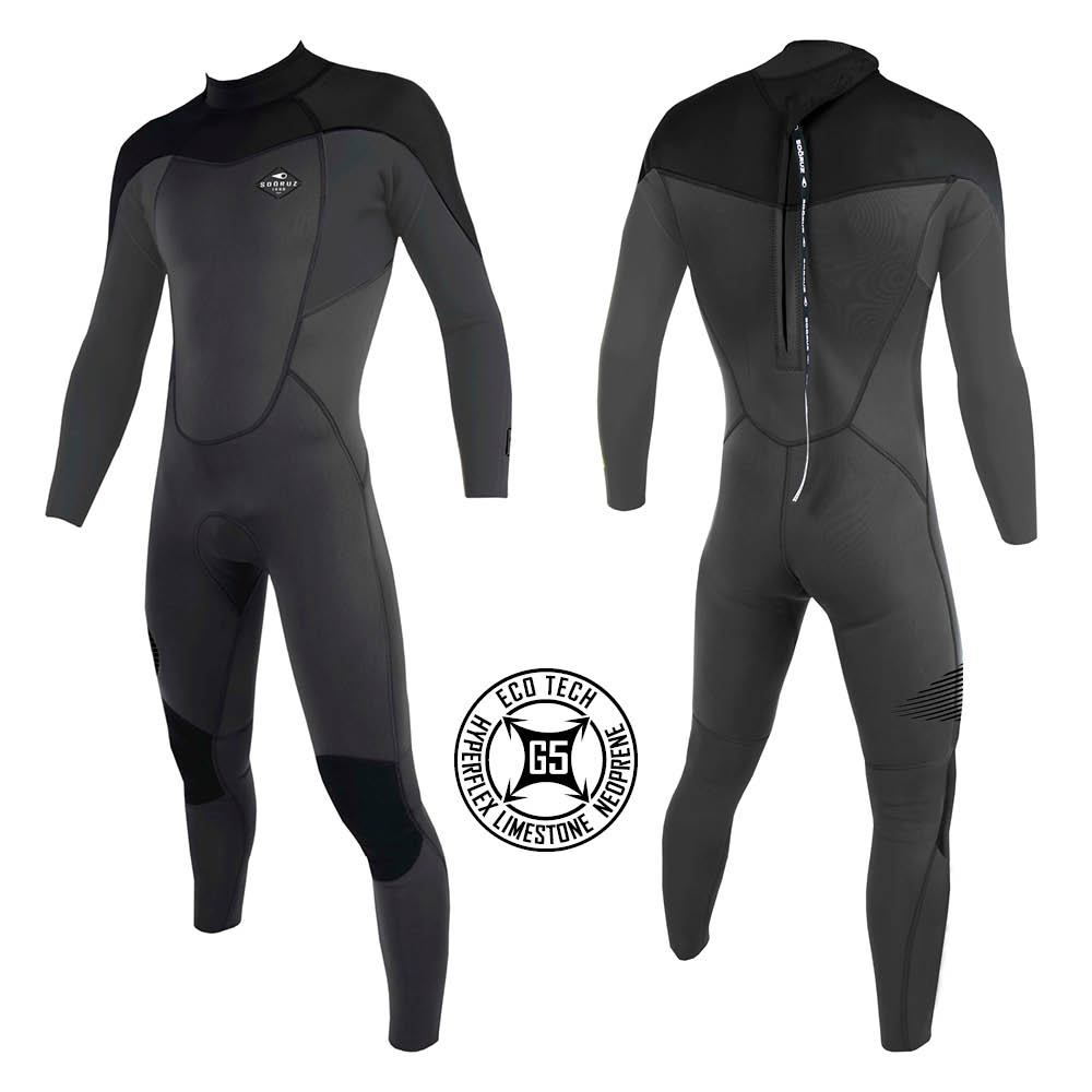 Combinaison Soöruz Fly+ 5/4 homme back zip gris