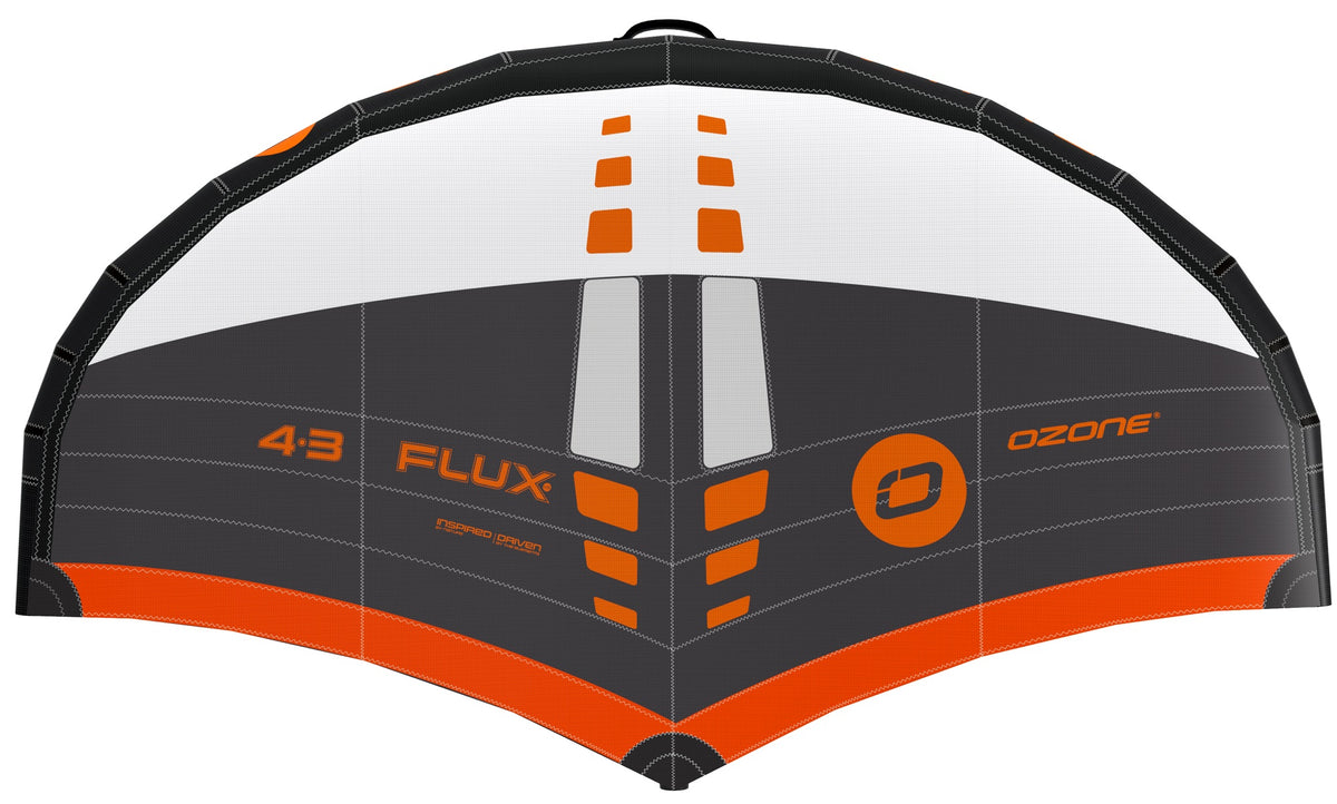 Wing foil Ozone Flux V3 Blanc / Gris carbone / Orange