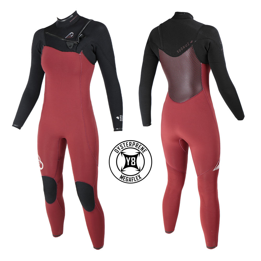 Combinaison Soöruz Guru Pro 4/3 femme rouge chest zip