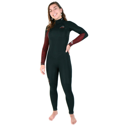 Soöruz Divine 5/4/3 back zip noir rouge – vue de face