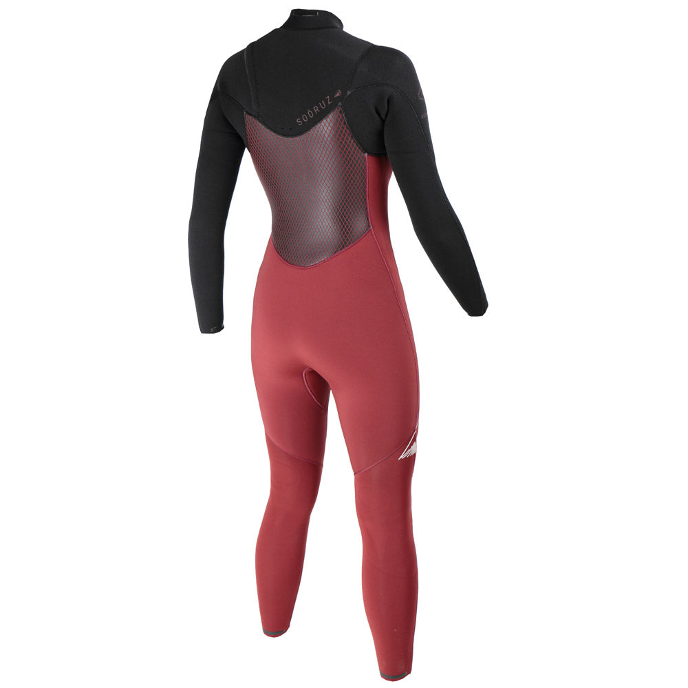Combinaison Soöruz Guru Pro 4/3 femme rouge vue de dos
