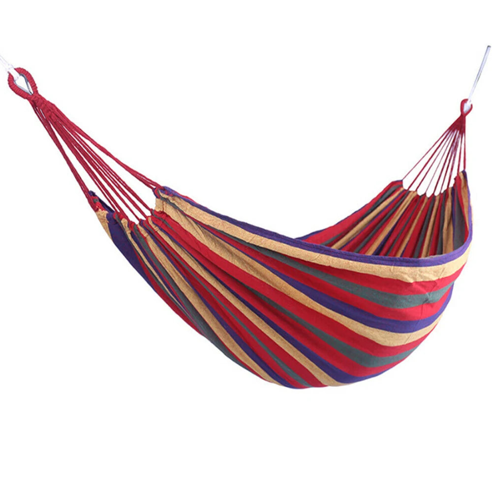Hamac Toile Rayé Confort – Camping & Jardin 280cm-Accessoires Van-DrGliss SurfShop