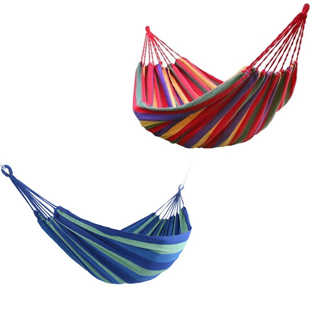 Hamac Toile Rayé Confort – Camping & Jardin 280cm-Accessoires Van-DrGliss SurfShop