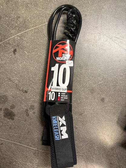 Leash SUP Surfmore XM Hybrid Knee Big Wave 9' et 10' – Leash de Genou Hybride pour Stand Up Paddle