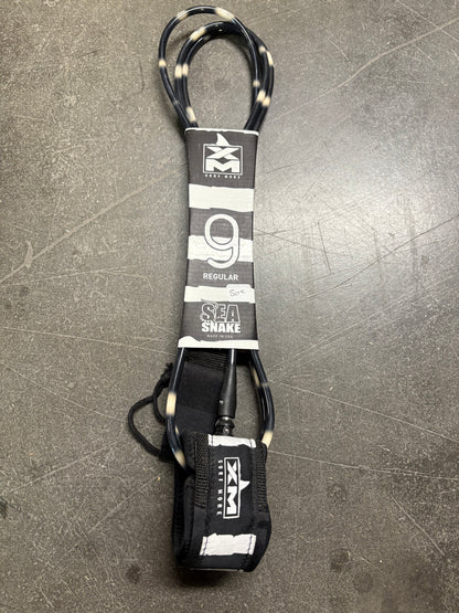 Leash Surf XM Sea Snake Rouge 8' et 9' – Leash Rayé pour Surf