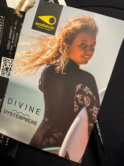 Combinaison Soöruz Divine 3/2 Femme Noir – Back Zip, Néoprène Oysterprene Y5