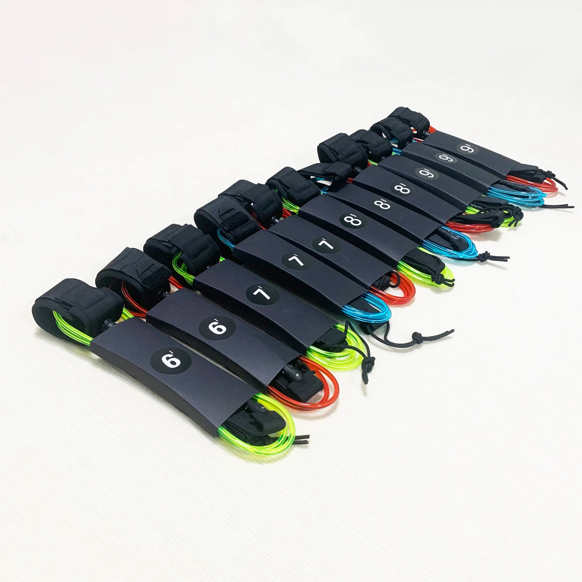 Leash de Surf TPU 7mm – Cordon Droit à Double Émerillon (6 à 9 Pieds)-Leash Surf-DrGliss SurfShop
