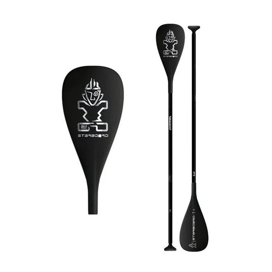 Pagaie Starboard Enduro Carbon 29mm S40 1 Partie – Pagaie SUP Carbone Haute Performance pour Race et Surf