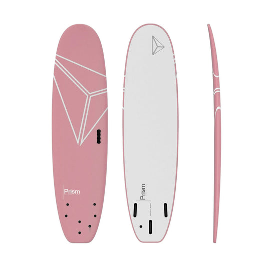 Planche en Mousse Pink Series 7'6 – Softboard Débutant Rose 63.4L