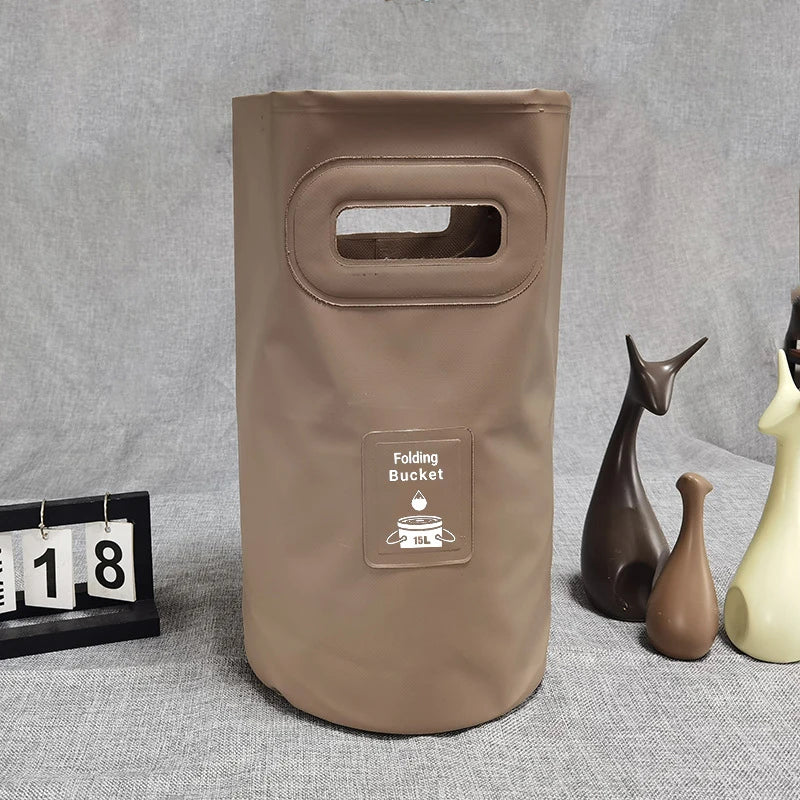 Seau Pliable Étanche 15L – Camping, Pêche & Voyage