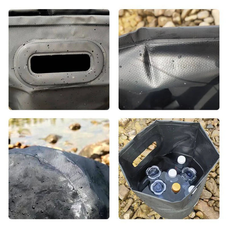 Seau Pliable Étanche 15L – Camping, Pêche & Voyage