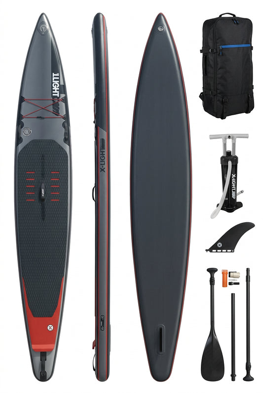 SUP Gonflable Light Platin Series Race 14'0 – 3L X-Woven MFT Ultra-Rigide