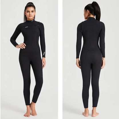 Combinaison Néoprène 3/2 mm Chest Zip Homme & Femme – Surf, Paddle, Kayak et Snorkeling