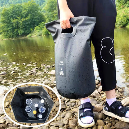 Seau Pliable Étanche 15L – Camping, Pêche & Voyage