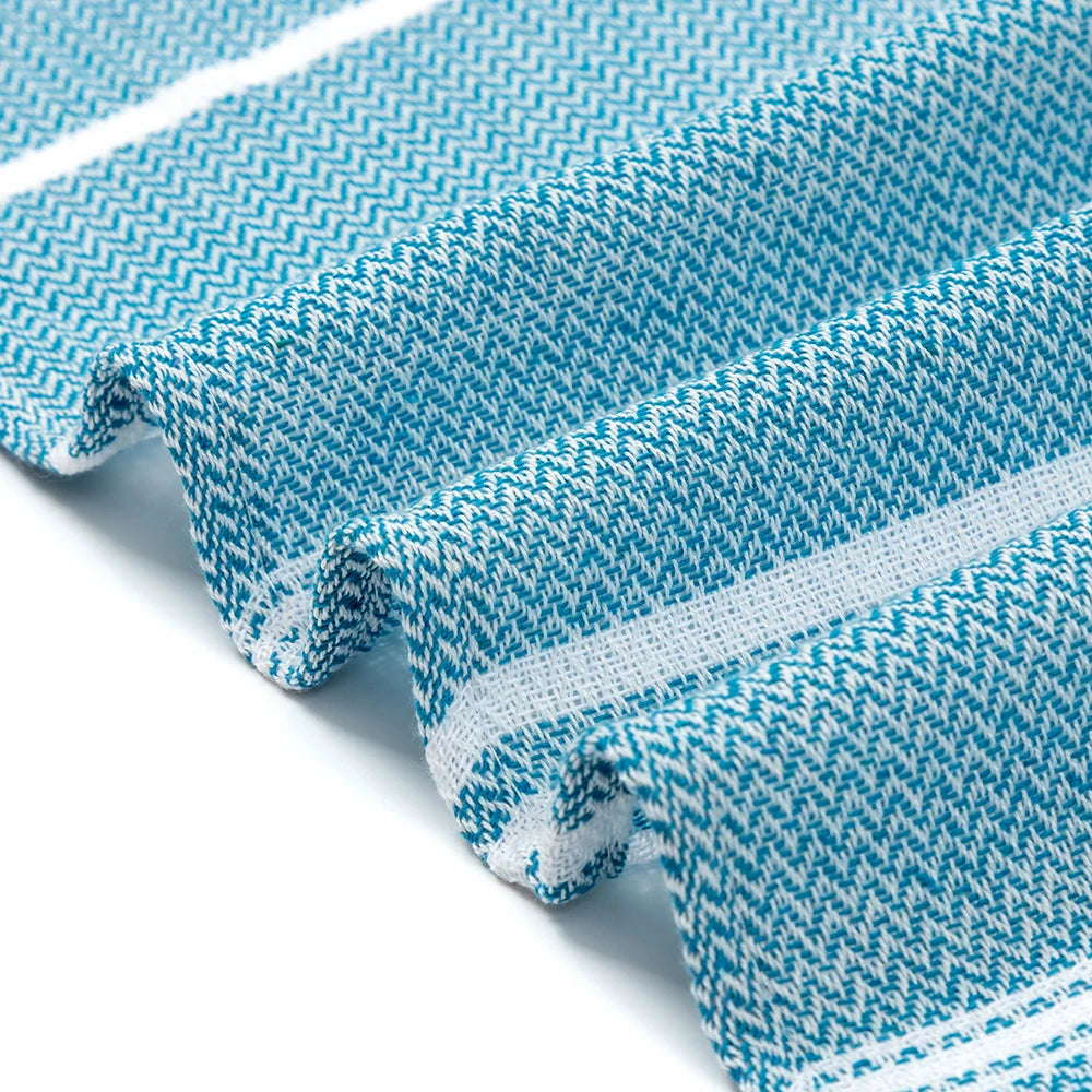 Serviette de Plage Rayée en Coton – Fouta Absorbante 90x180cm-Serviette de Plage-DrGliss SurfShop
