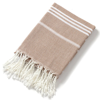 Serviette de Plage Rayée en Coton – Fouta Absorbante 90x180cm-Serviette de Plage-DrGliss SurfShop