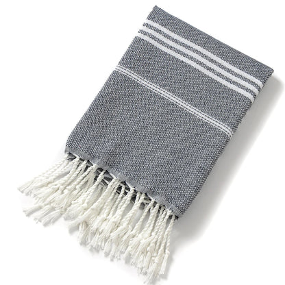 Serviette de Plage Rayée en Coton – Fouta Absorbante 90x180cm-Serviette de Plage-DrGliss SurfShop