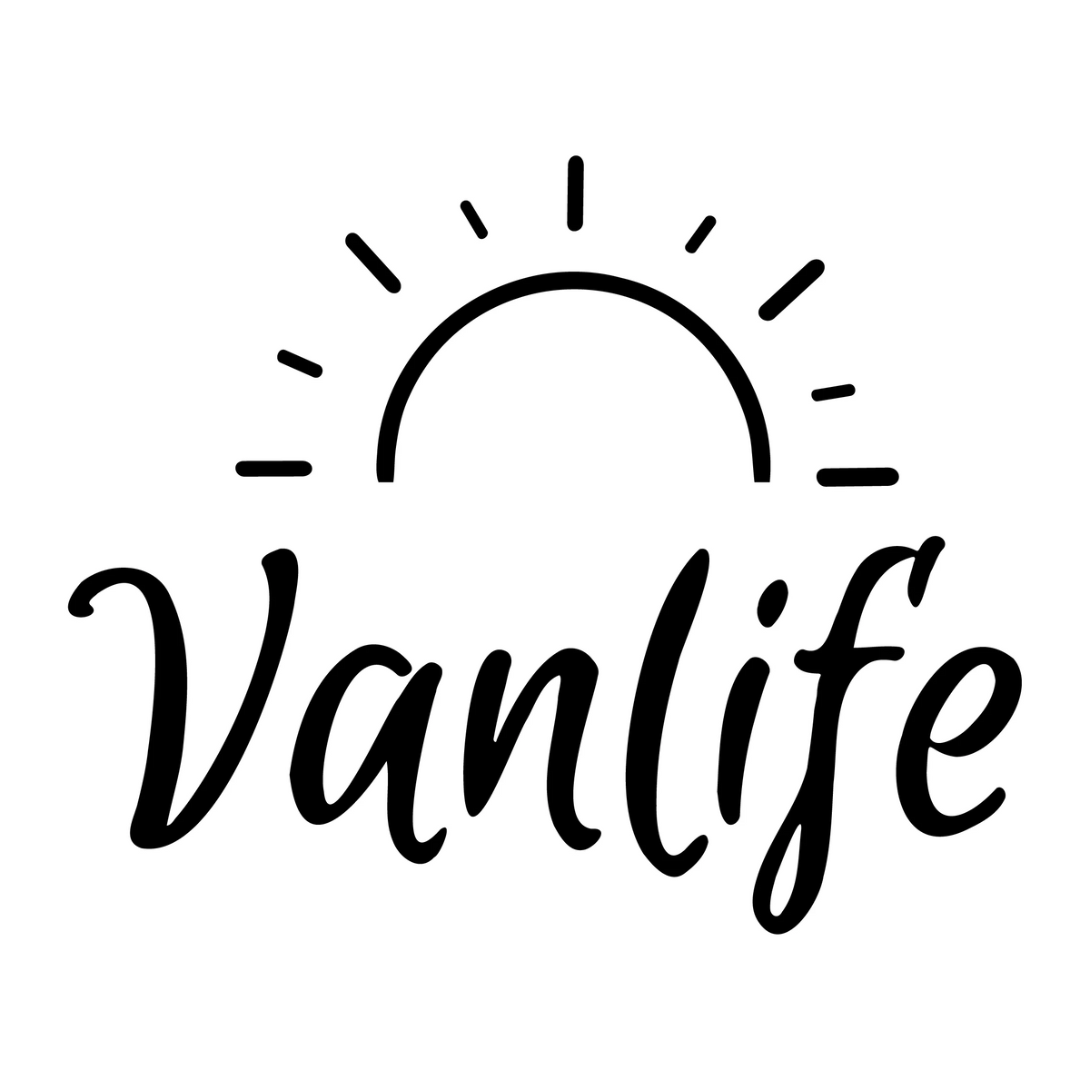 Sticker VanLife Réfléchissant – Autocollant Décoratif pour Camping-Car et Fourgon-Accessoires VanLife-DrGliss SurfShop