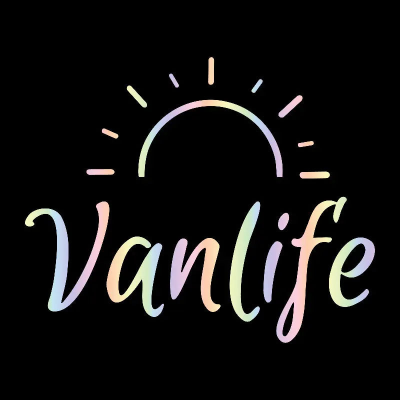 Sticker VanLife Réfléchissant – Autocollant Décoratif pour Camping-Car et Fourgon-Accessoires VanLife-DrGliss SurfShop